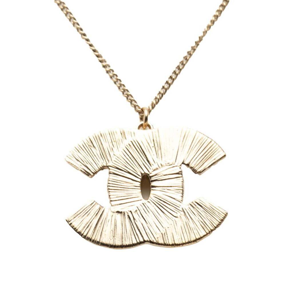 CHANEL Gold Logo Necklace - Picture 3 of 8